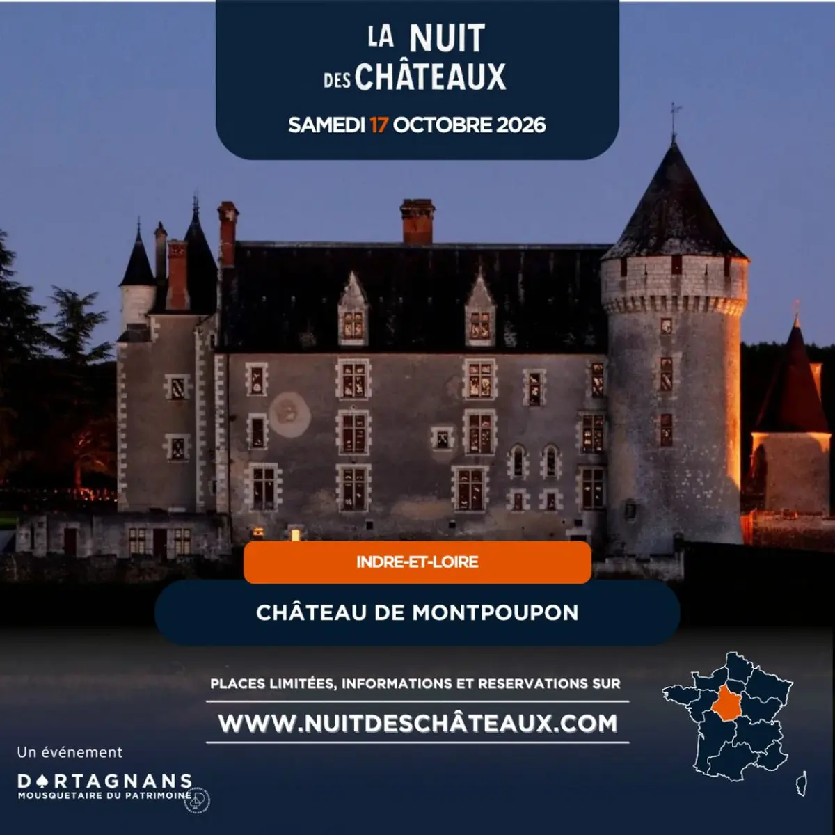 Visite-spectacle au Château de Montpoupon : une nuit blanche pleine de mystère