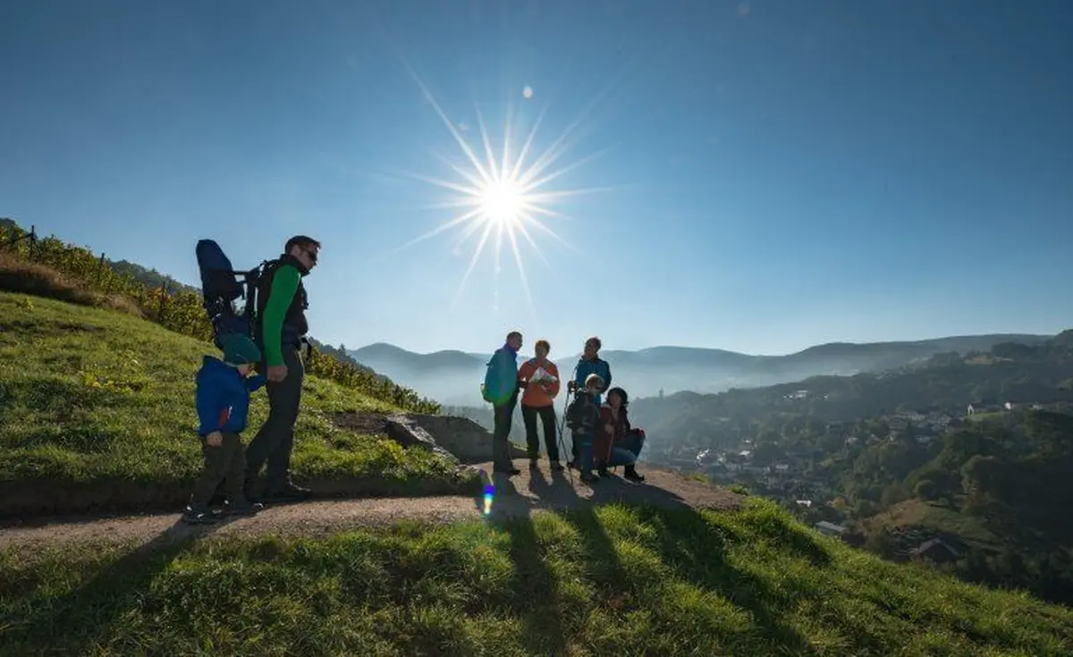 Vue d'une randonnée au départ de Buhl