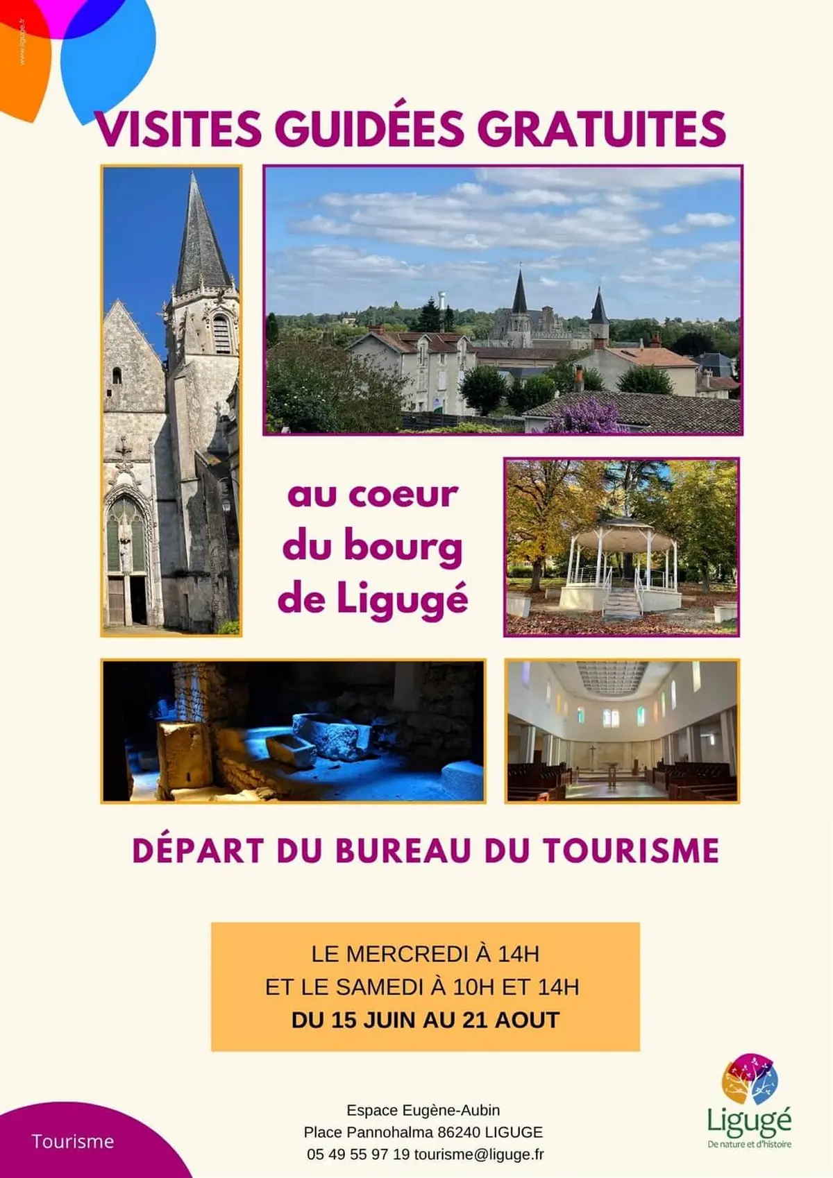Visites commentées au cœur du bourg de Ligugé