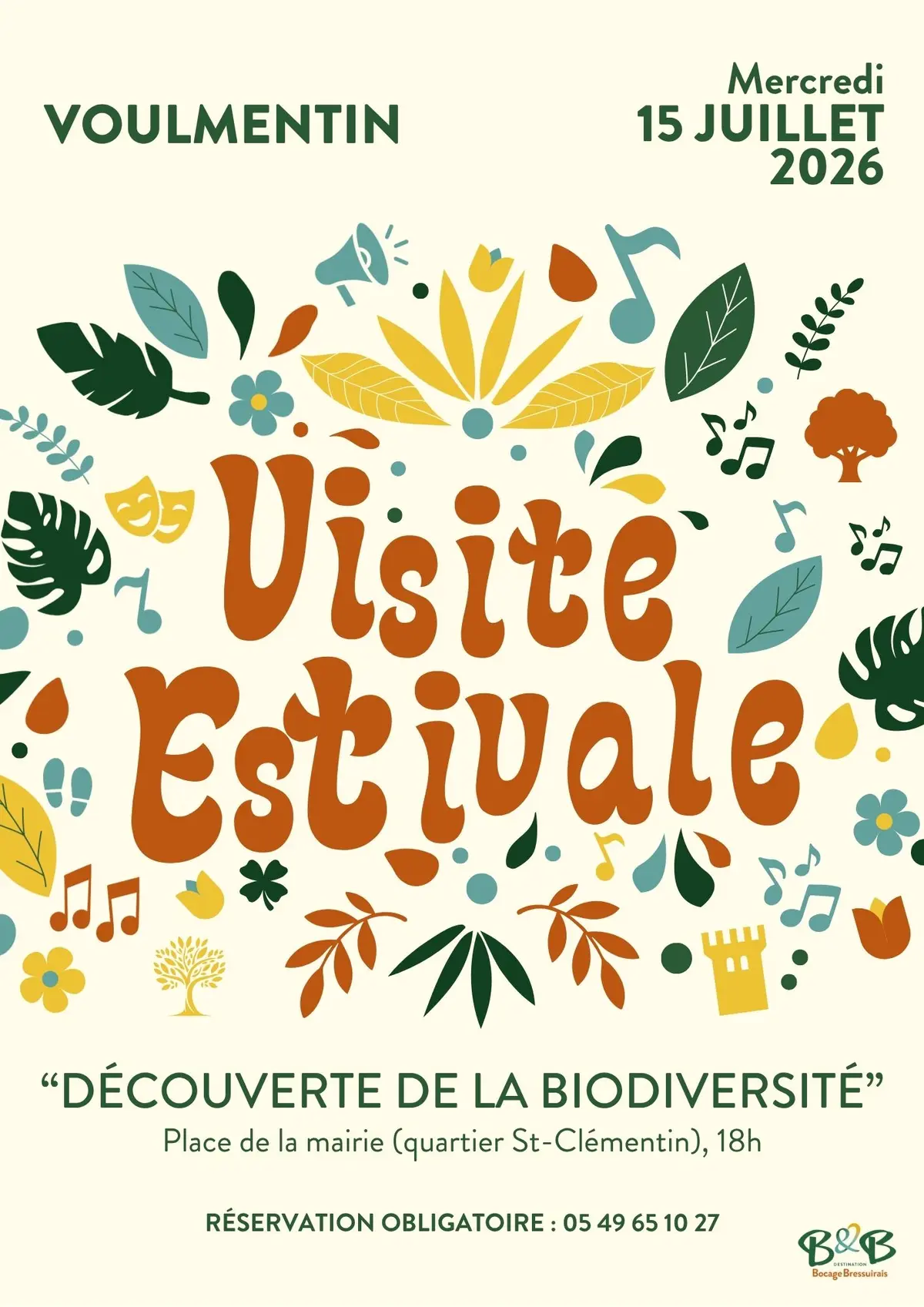 Visites Estivales 2026 - Découverte de la biodiversité - Voulmentin