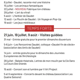 Visites guidées au Château de Montauban - Saison 2026