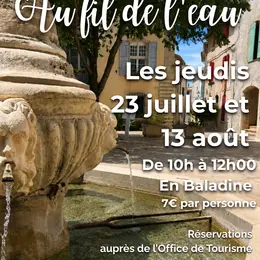 Visites guidées au fil de l'eau