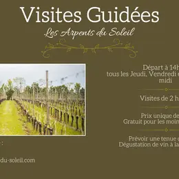 Visites guidées du vignoble Les Arpents du Soleil