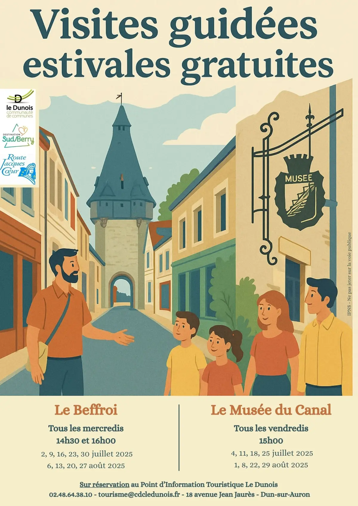 Visites Guidées Estivales du Beffroi de Dun-sur-Auron