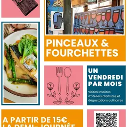 Visites insolites : Pinceaux et Fourchettes