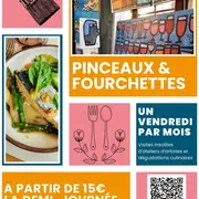 Visites insolites : Pinceaux et Fourchettes