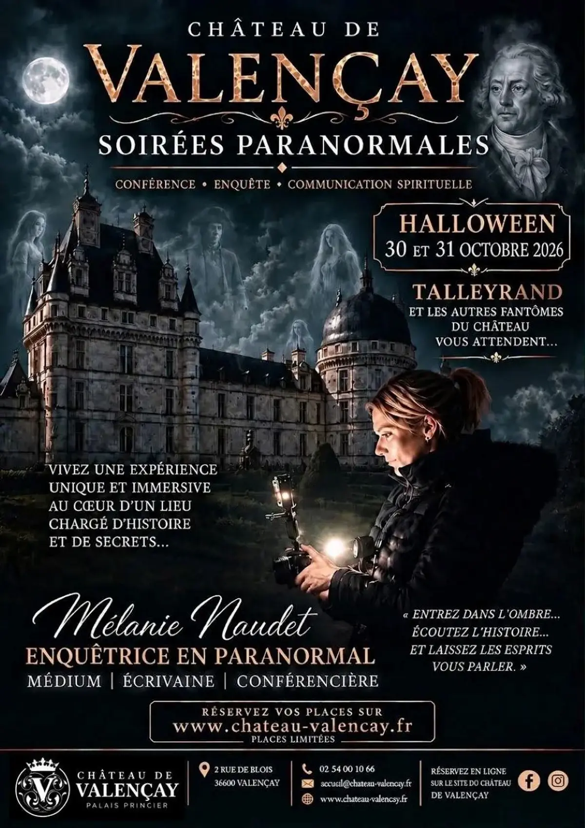 Visites paranormales au Château de Valençay
