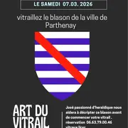 Vitraillez le blason de la ville de Parthenay