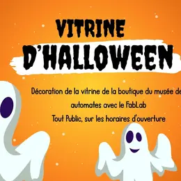 Vitrine d'Halloween du Musée des automates