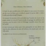 Voeux du Maire et du Conseil Municipal