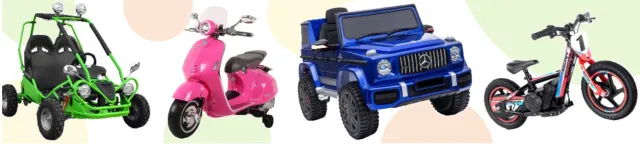 Des voitures, motos, buggys électriques pour les enfants !