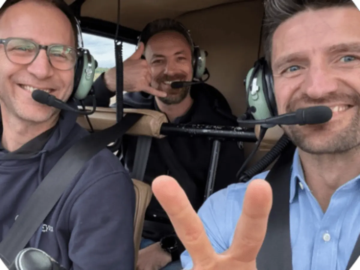 Vol d'initiation en hélicoptère au-dessus de Saint-Etienne (42)