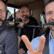 Vol d'initiation en hélicoptère au-dessus de Saint-Etienne (42)