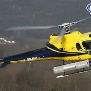 Vol en hélicoptère au-dessus du Balcon du Canigou