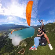 Vol en parapente au départ du Col de la Forclaz  (74)