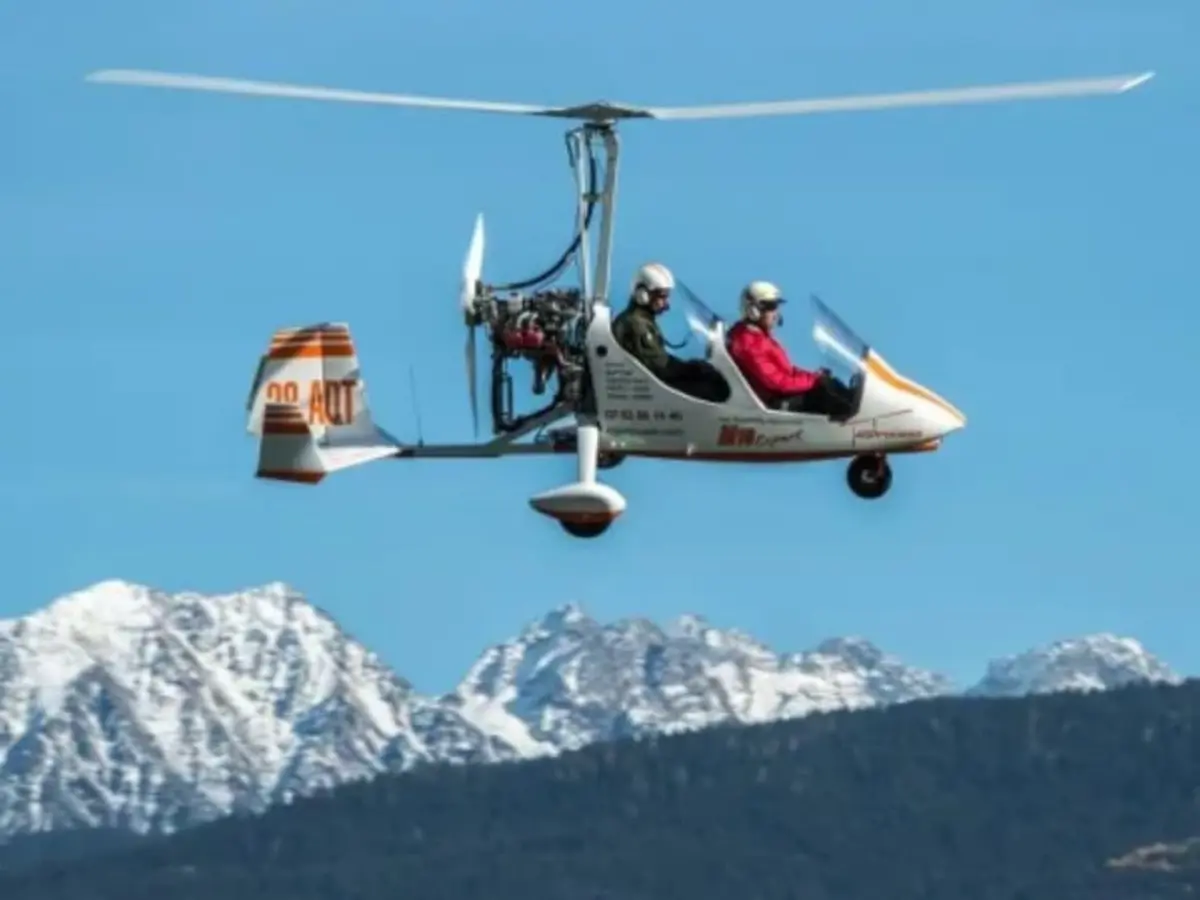 Vol en ULM Autogire au-dessus du Lac de la Thuile (73)