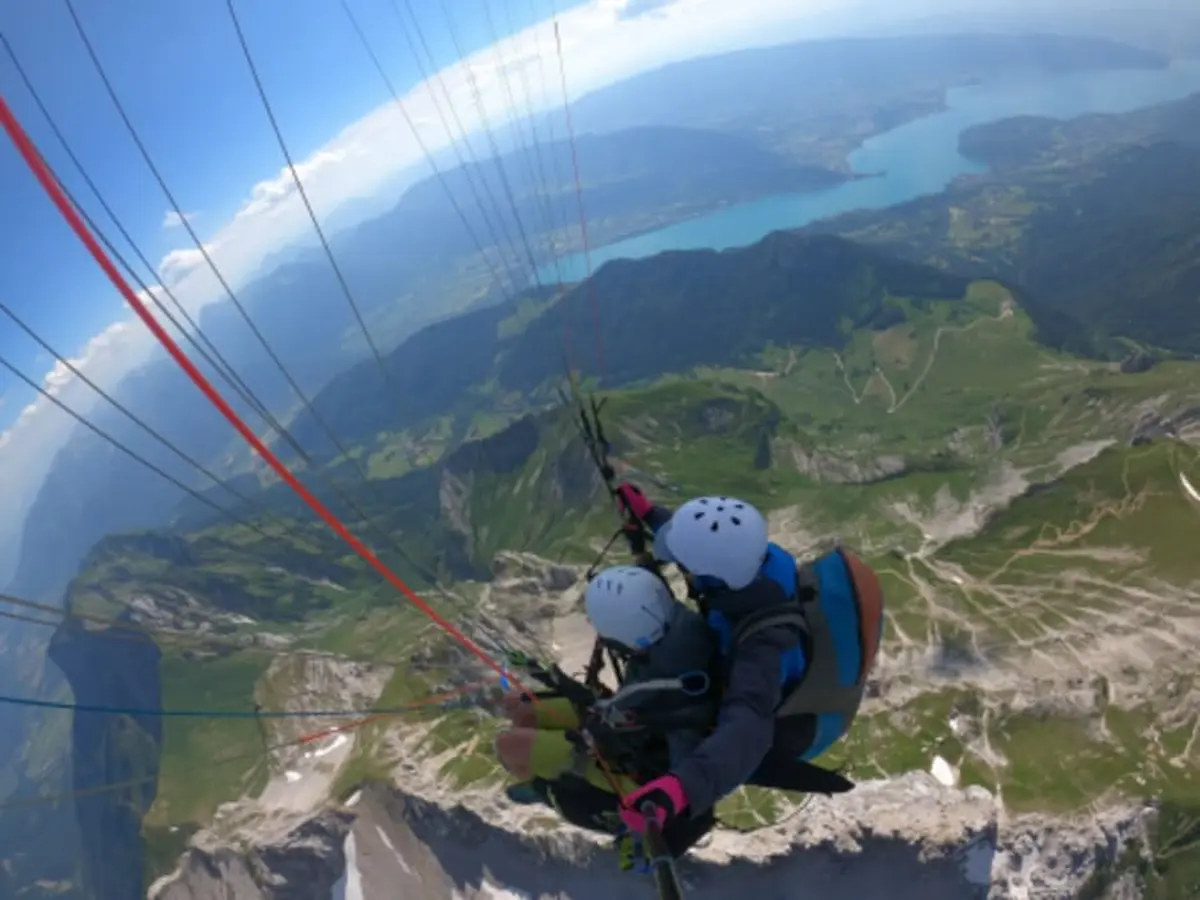 Vol prestige en parapente au col de la Forclaz (74)