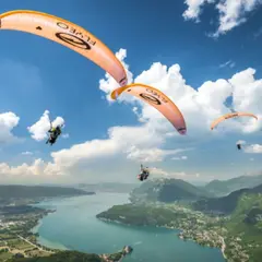 Vol Prestige en parapente au-dessus du lac d'Annecy (74)