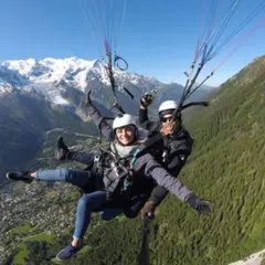 Vol XXL en Parapente depuis le plan de l'Aiguille à Chamonix