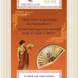 Volturnalia : atelier fabrique ton éventail