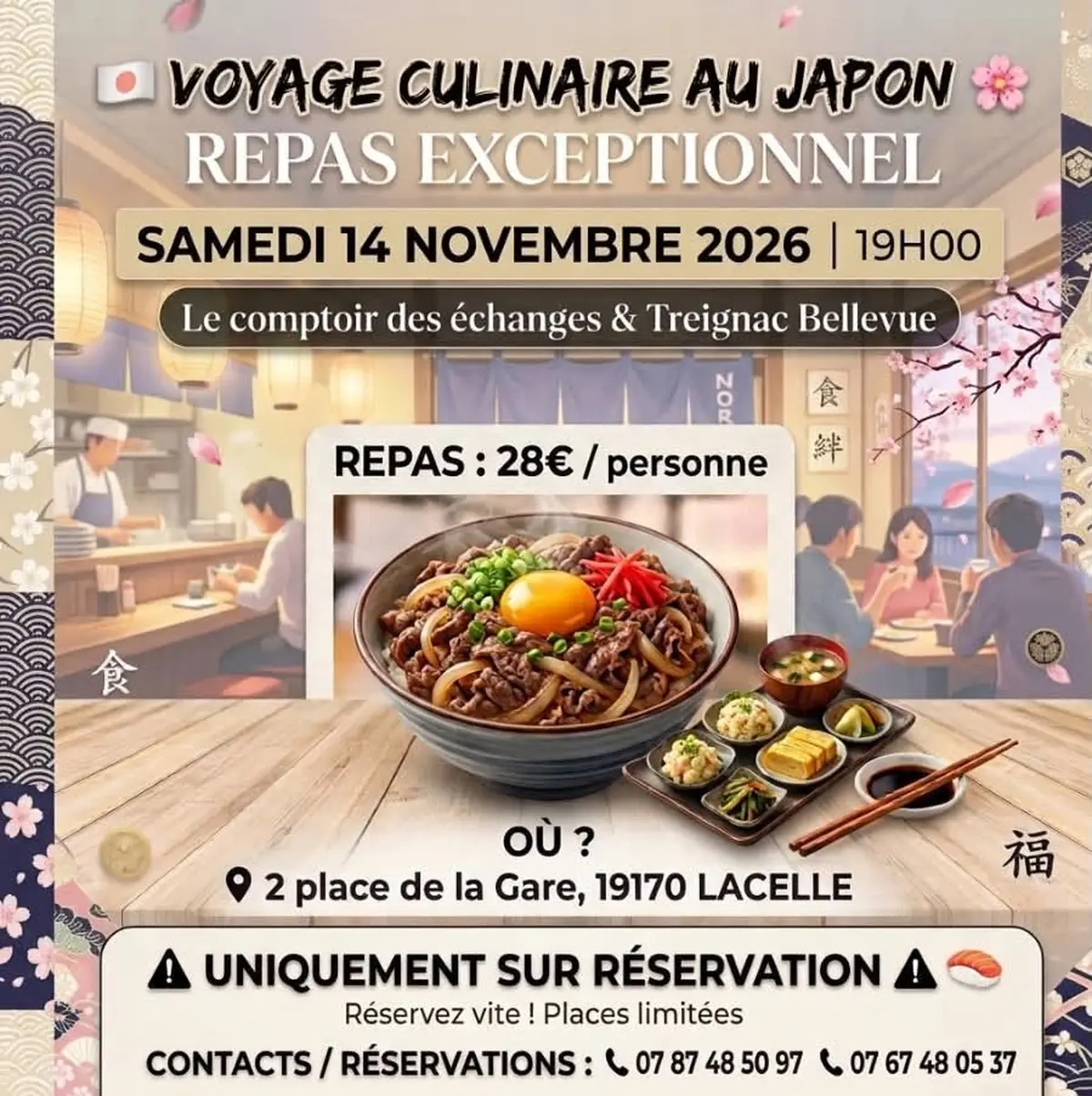 Voyage culinaire au japon au Comptoir des Echanges