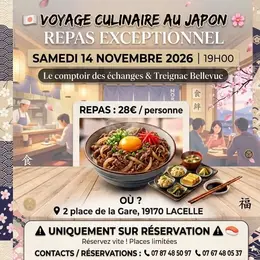 Voyage culinaire au japon au Comptoir des Echanges