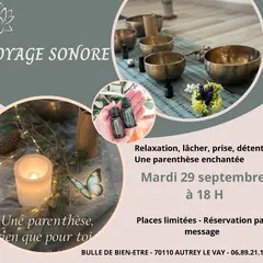 Voyage sonore - Bulle de bien-être
