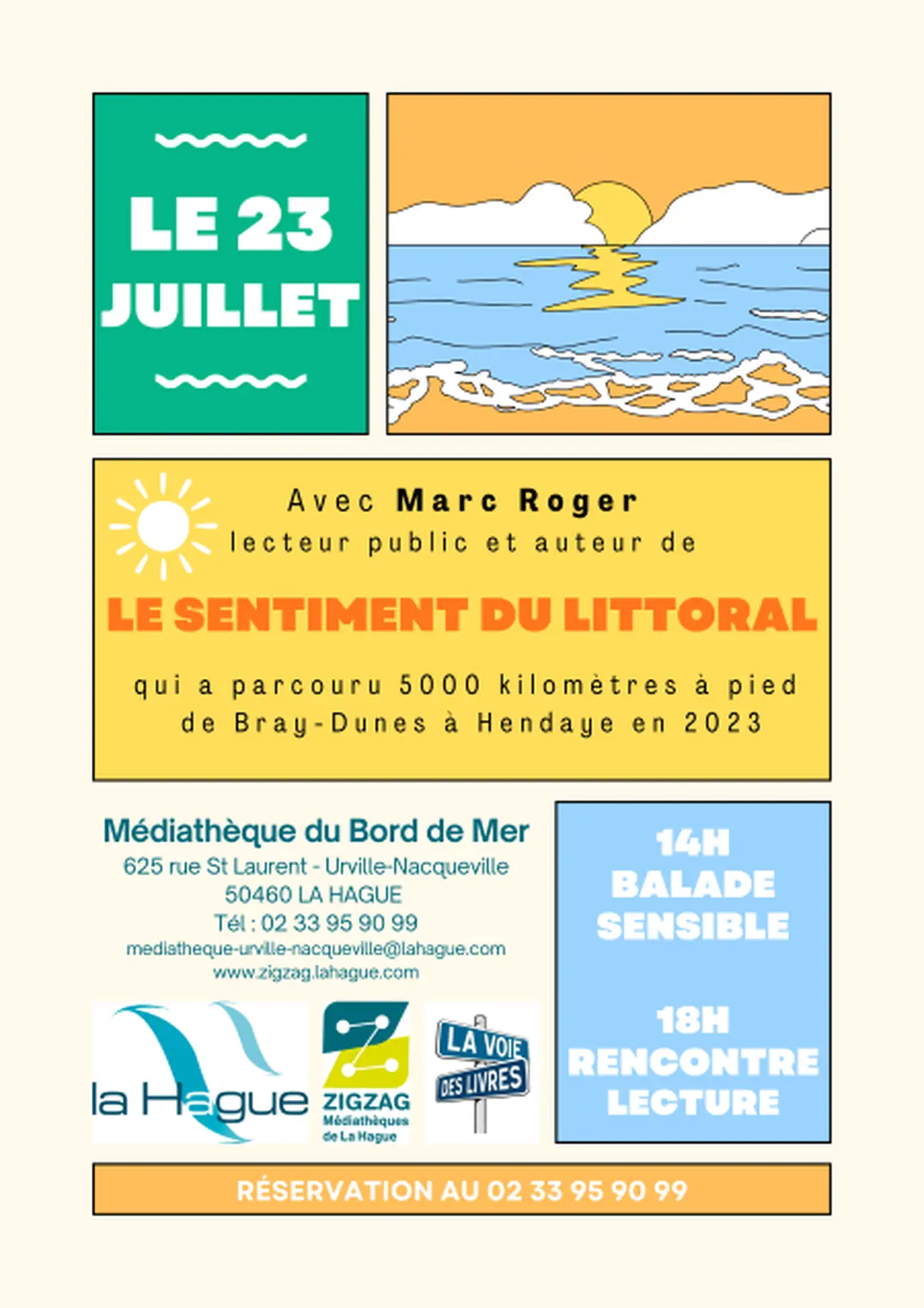 Voyager Avec Marc Roger - Lecture/rencontre Le Sentiment Du Littoral