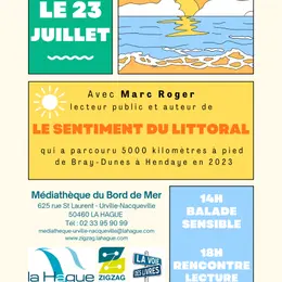 Voyager Avec Marc Roger - Lecture/rencontre Le Sentiment Du Littoral