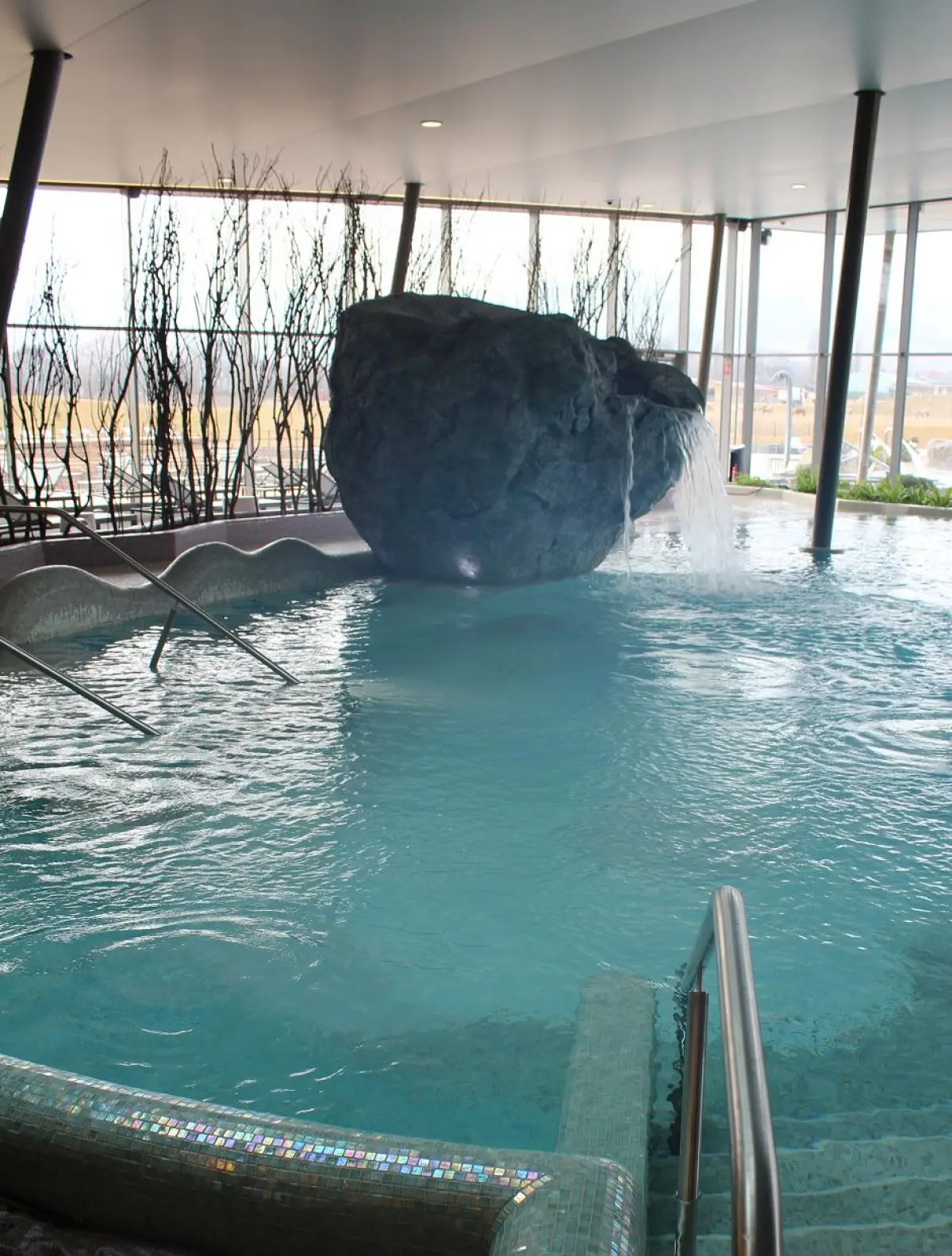 Vue panoramique sur le vignoble alsacien depuis l'Espace Balnéo