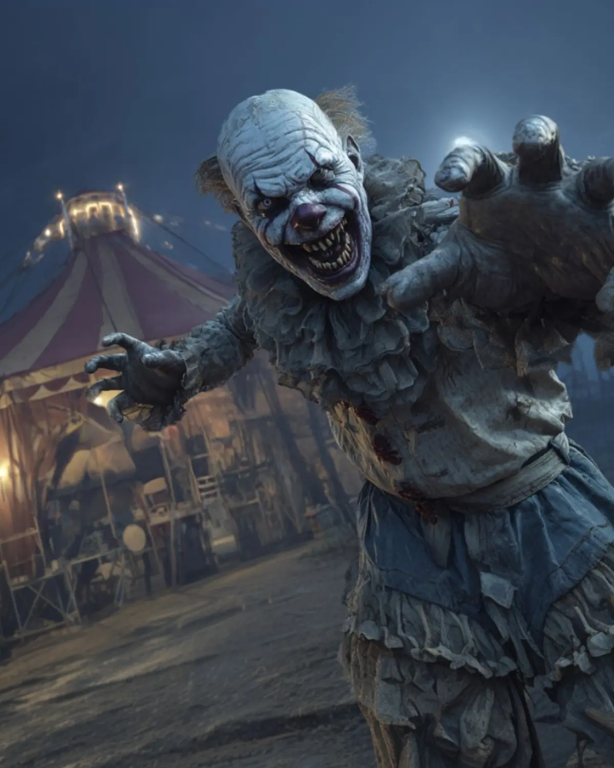 Oserez-vous vous approcher de ce clown pas très amical (spectacle de cirque Bizarium) ?