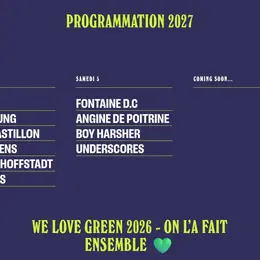 We Love Green 2027 au Bois de Vincennes : la programmation du festival parisien se dévoile