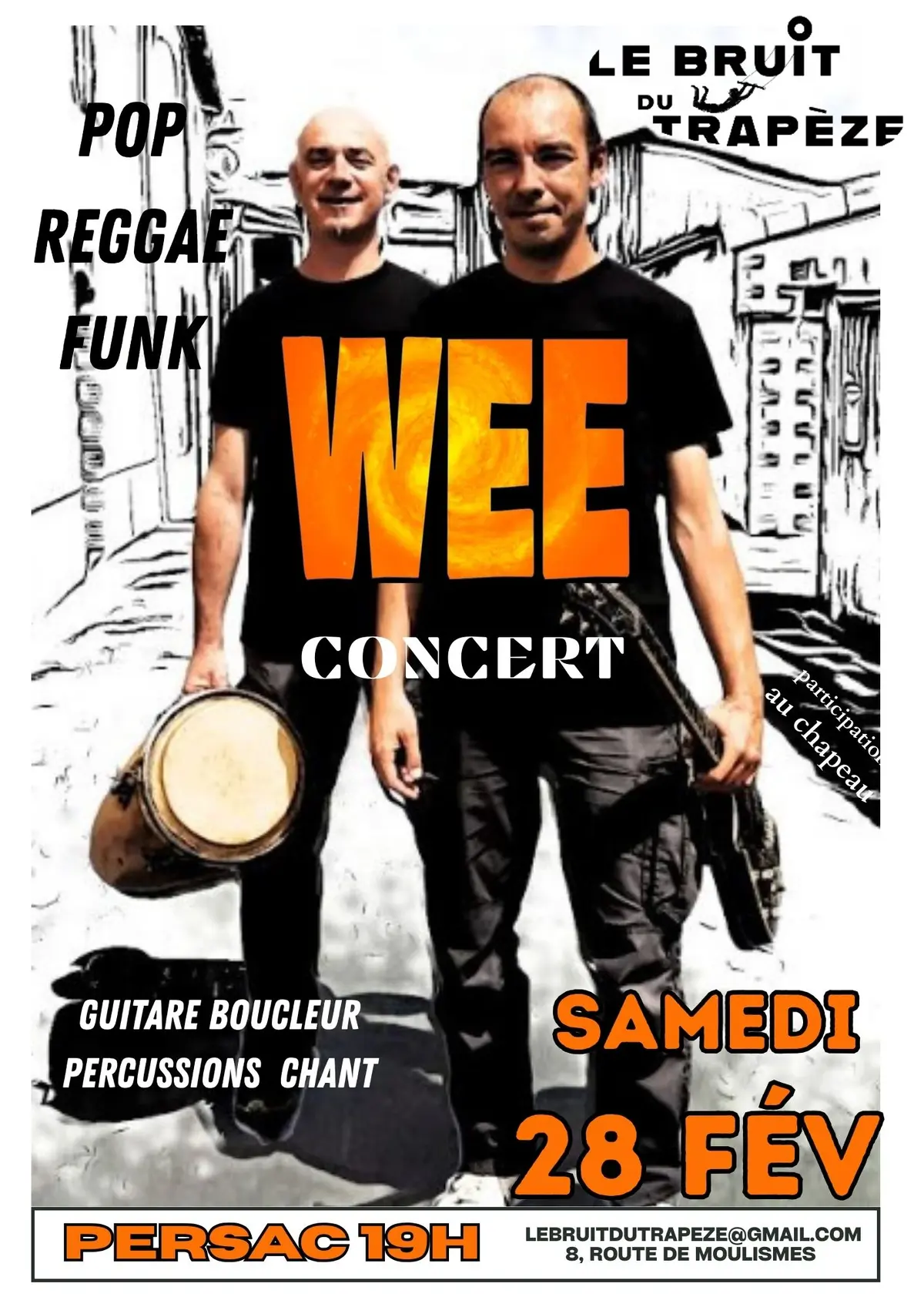 Wee en concert pop raggae funk