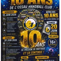 Week-end anniversaire : Les 10 ans de l'Ossau Handball Club
