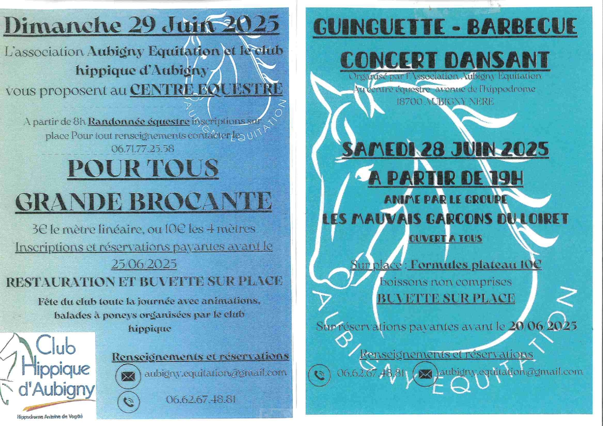 Week-end festif Aubigny Equitation