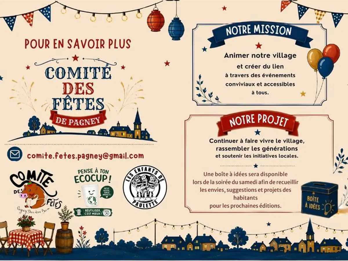 Week-end festivités - 20 ans du comité des fêtes - Pagney-derrière-Barine