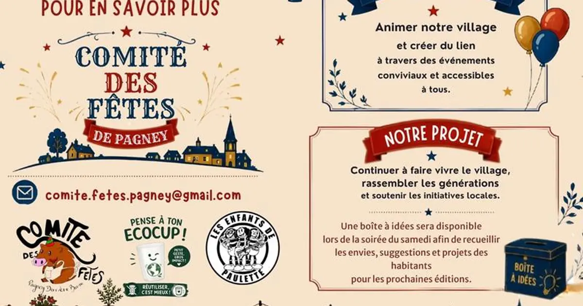 Week-end festivités - 20 ans du comité des fêtes - Pagney-derrière-Barine