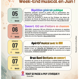 Week-end musical à Puy-L'évêque !