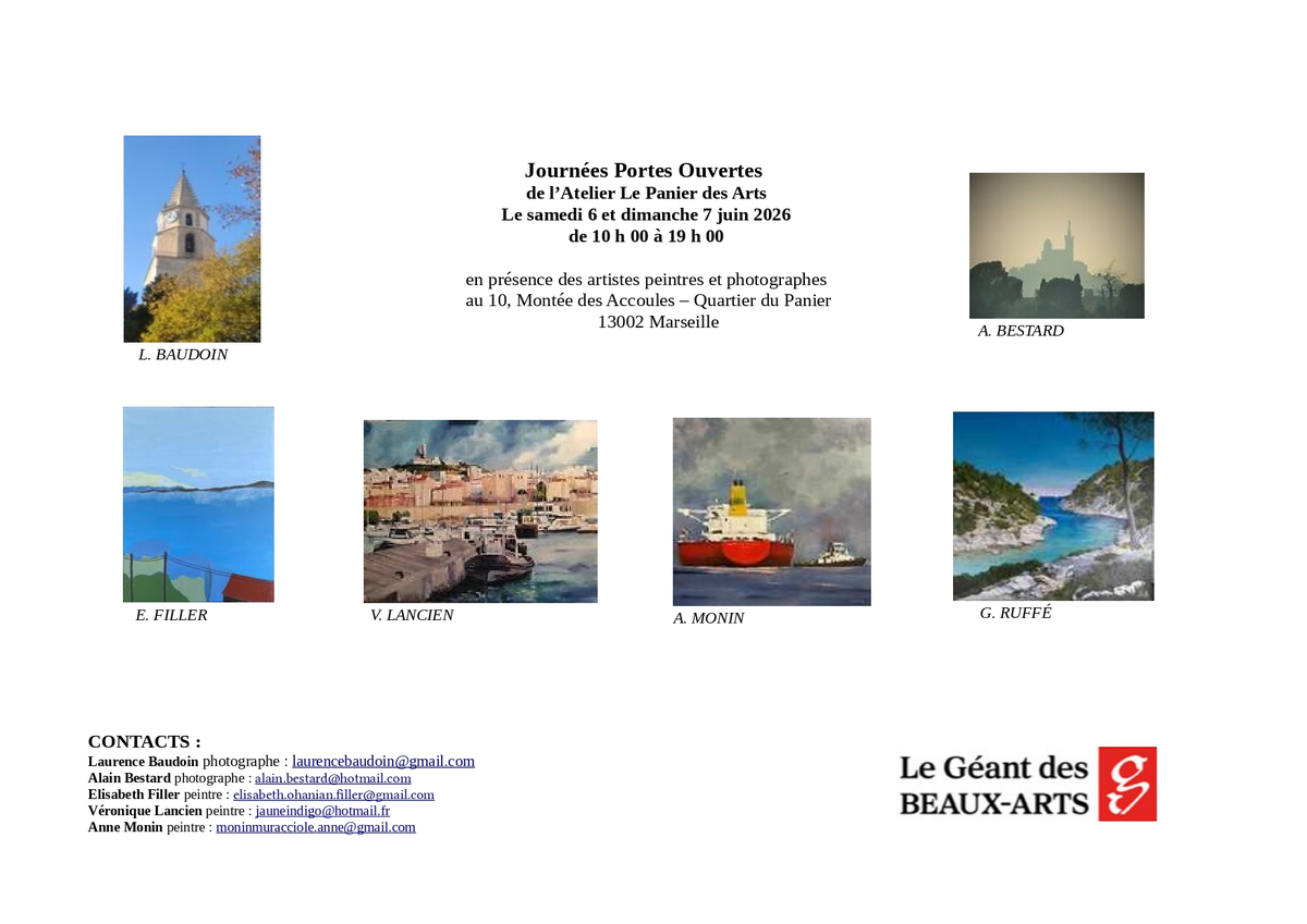 Week-end portes ouvertes de l'atelier Panier des Arts