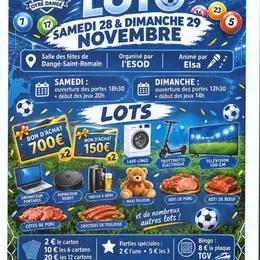 Weekend Loto Du 28/11 Et 29/11 - Esod Foot
