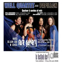 Well quartet joue papillon