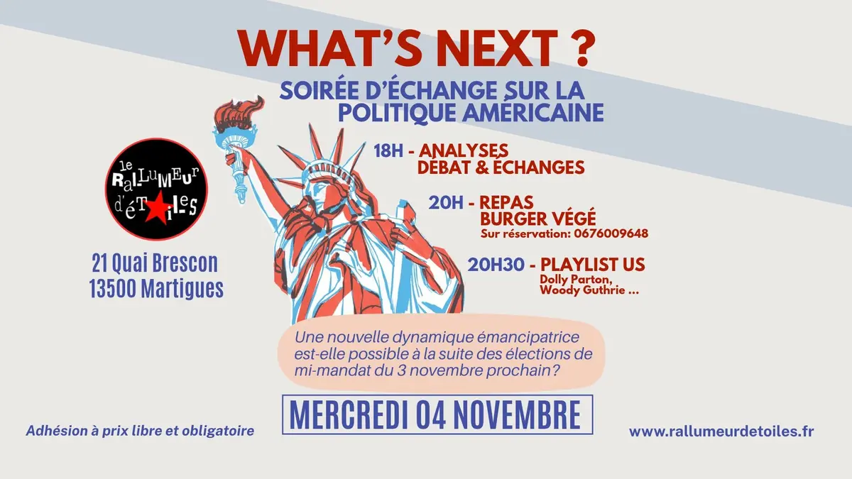 What's next? Soirée d'échange sur la politique américaine