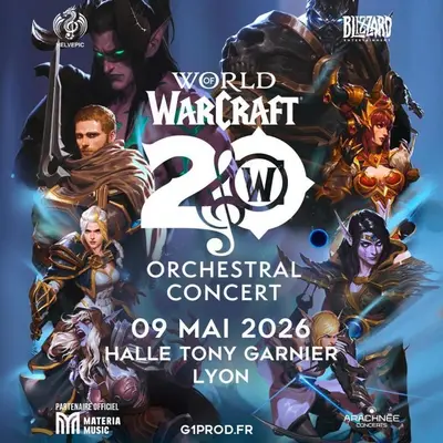 World Of Warcraft - 20 Years Of Music à la Halle Tony Garnier Lyon 2026