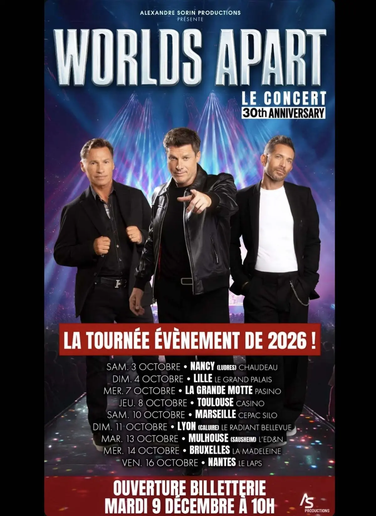 La tournée 2026 des Worlds Apart