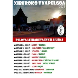 Xiberoko txapelgoa : tournoi de pelote à main nue  (demi-finale)