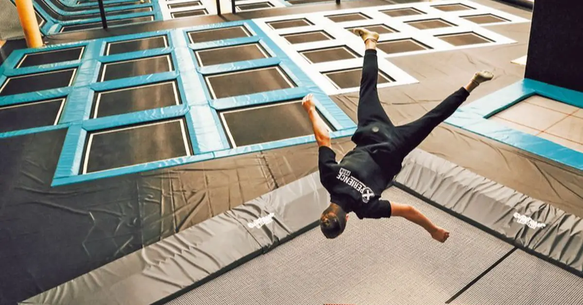 De nombreux trampolines &agrave; tester, pour les petits et les grands