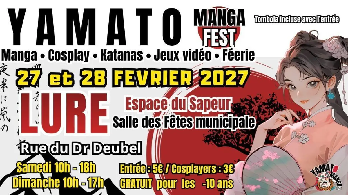 Yamato Manga Fest 2027 à Lure : manga, cosplay et jeux vidéo