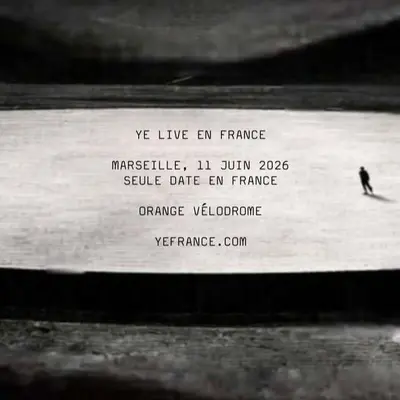 Ye (Kanye West) annonce son unique concert en France au Vélodrome