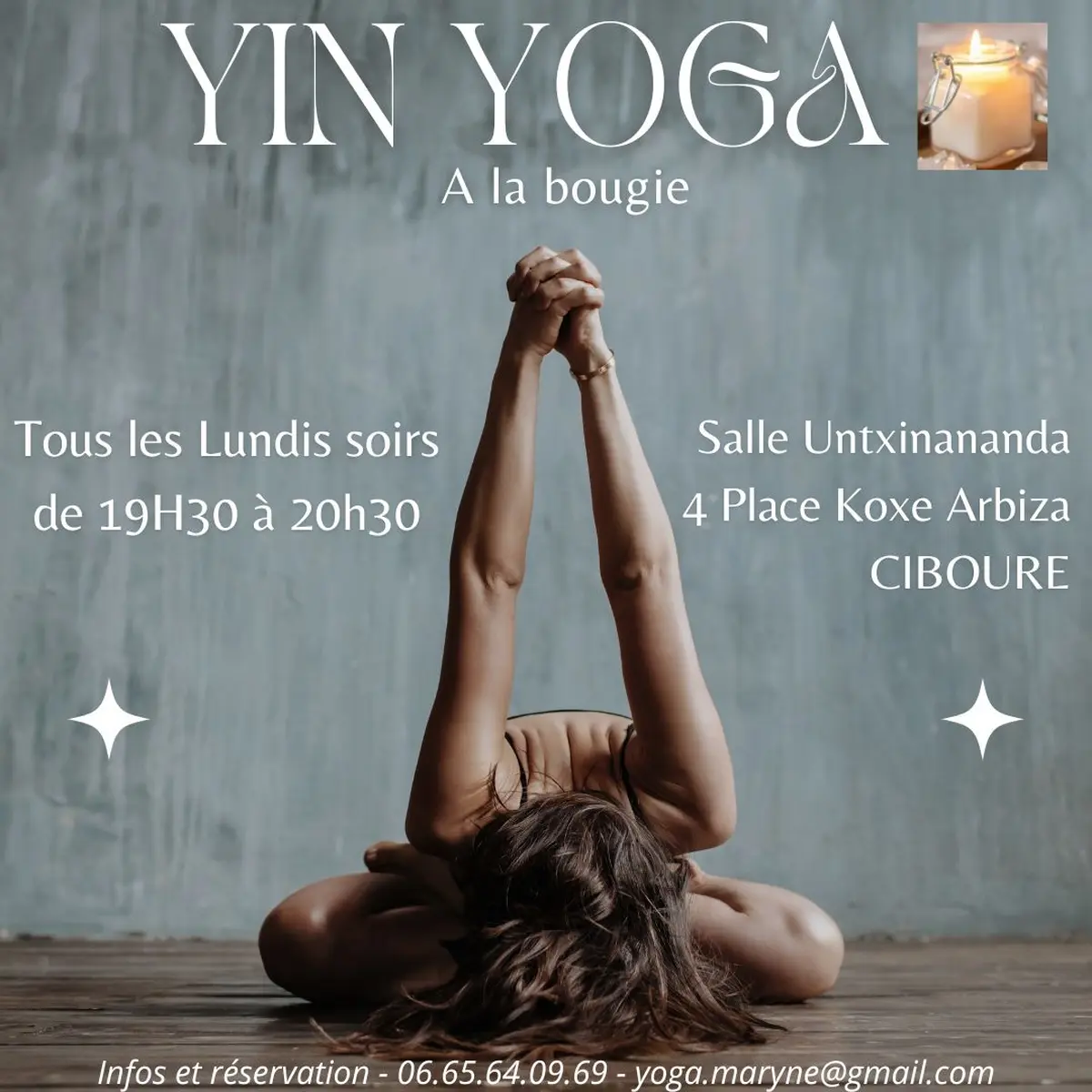 Yin Yoga à la bougie