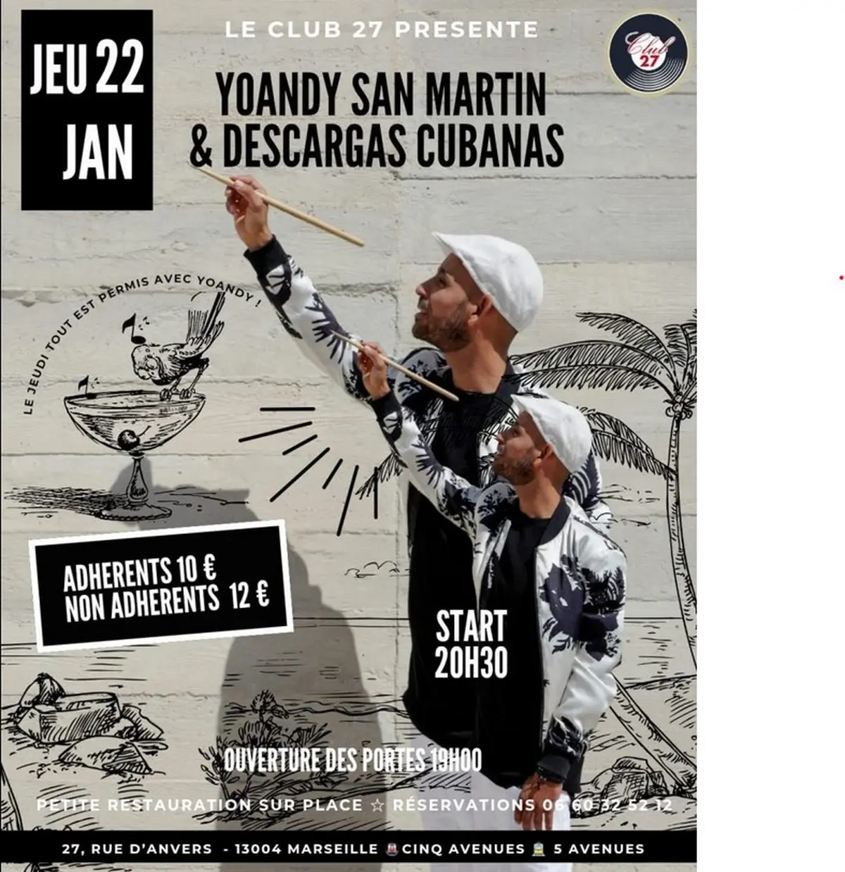 Yoandy San Martin et Descargas Cubanas